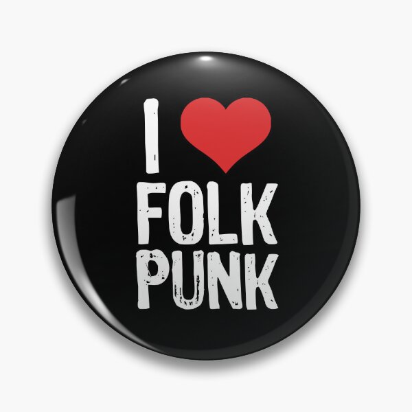 Item preview, I Love Folk Punk designed and sold by The "I Love Everything" Shop.