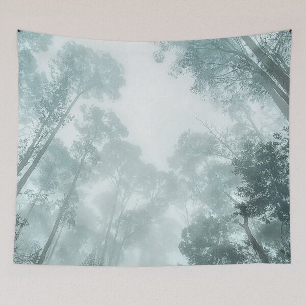 Item preview, Misty Forest Drawing, Dark Green Misty forest, Misty Dark Green Forest Aesthetic, Foggy Misty Dark Green Forest Aesthetic designed and sold by Trendymotion.