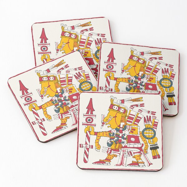 Item preview, Xipe Totec - Aztec Borgia Coaster designed and sold by Aztectees.