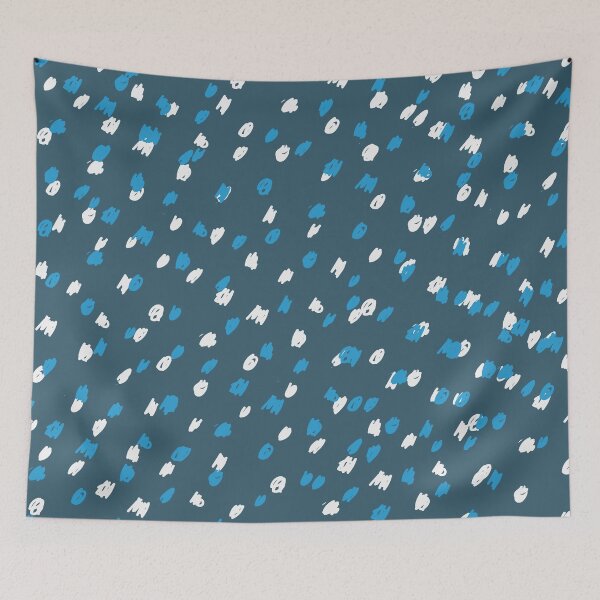 Item preview, dark teal blue and white speckled pattern designed and sold by DemonicGloom.