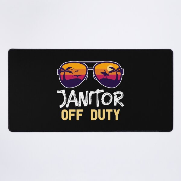 Item preview, Janitor Off Duty - Beach Time Off - Funny Summer Vacation designed and sold by Optix.