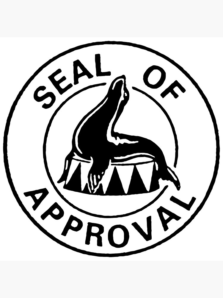 seal-of-approval-logo-poster-for-sale-by-ellencrawford-redbubble