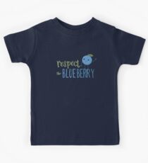 Respect The Blueberry - Süß Kinder T-Shirt