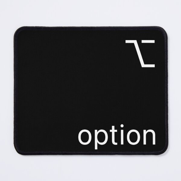 Artikelvorschau, Optionstaste der Mac-Tastatur (schwarz) entworfen und verkauft von DeafNick.