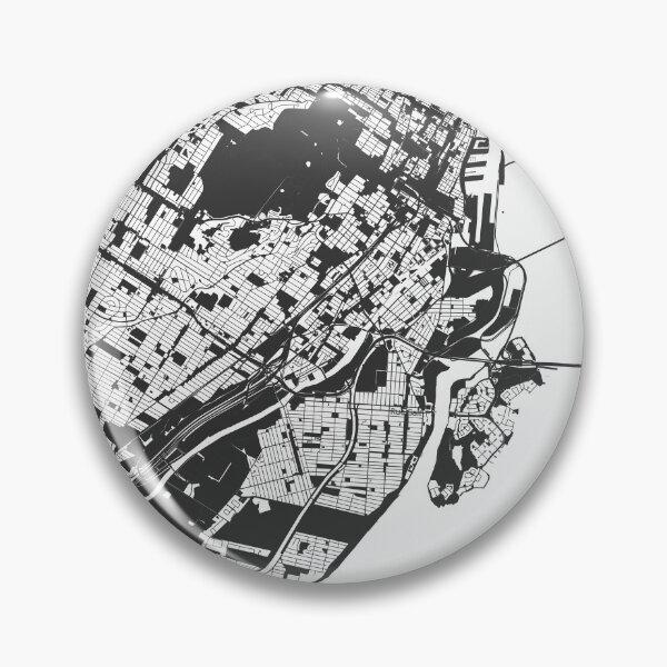 Item preview, Montreal Map Art Black white Canada designed and sold by EpicMaps.