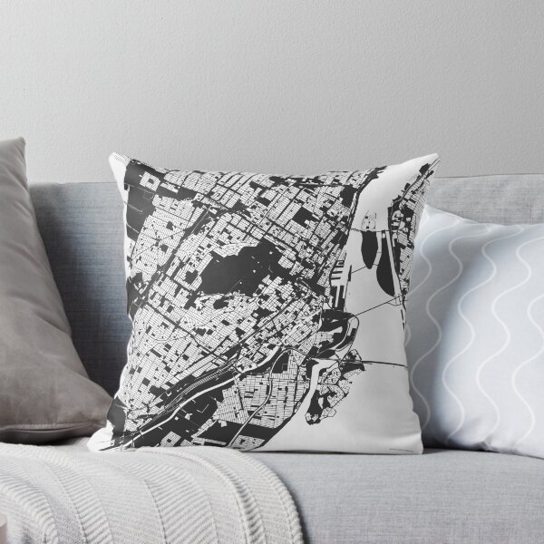 Item preview, Montreal Map Art Black white Canada designed and sold by EpicMaps.