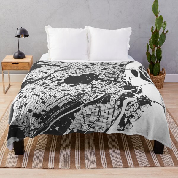 Item preview, Montreal Map Art Black white Canada designed and sold by EpicMaps.