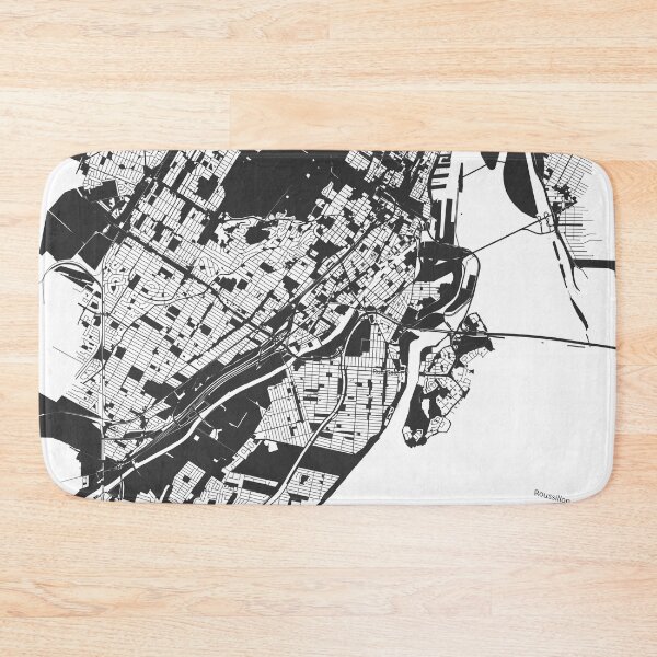 Item preview, Montreal Map Art Black white Canada designed and sold by EpicMaps.