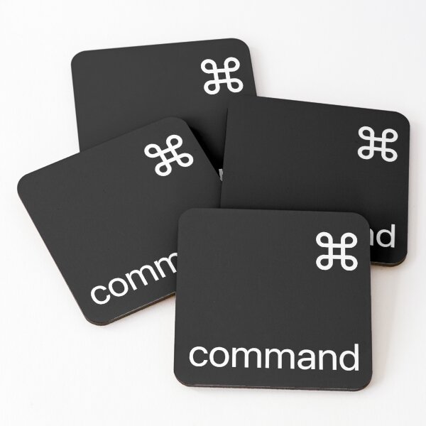 Aperçu de l'œuvre Bouton de commande du clavier Mac (noir) créée et vendue par DeafNick.