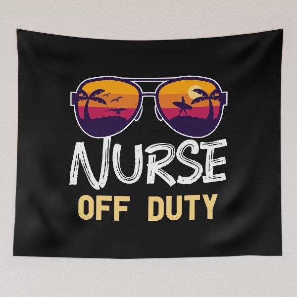 Item preview, Nurse Off Duty - Beach Time Off - Funny Summer Vacation designed and sold by Optix.