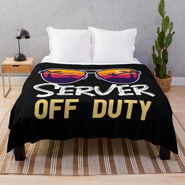 Item preview, Server Off Duty - Beach Time Off - Funny Summer Vacation designed and sold by Optix.