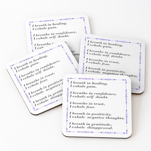 Item preview, Inhale Exhale Positive Affirmations and Inspirational Messages designed and sold by Inspirationmotivation.