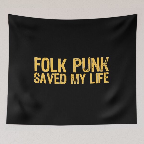 Item preview, Folk Punk Saved My Life designed and sold by The "I Love Everything" Shop.