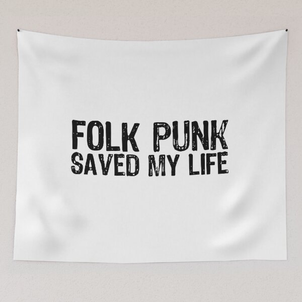 Item preview, Folk Punk Saved My Life designed and sold by The "I Love Everything" Shop.