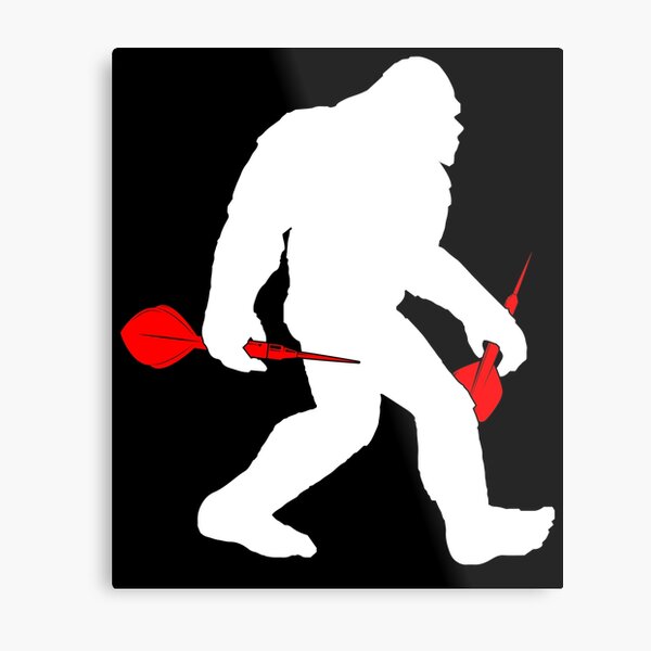 Item preview, Bigfoot Darts Player Dart Lover Yeti Sasquatch Playing Darts designed and sold by CreativeVez.