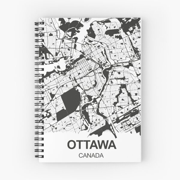 Item preview, Ottawa Map Art Black white Canada designed and sold by EpicMaps.