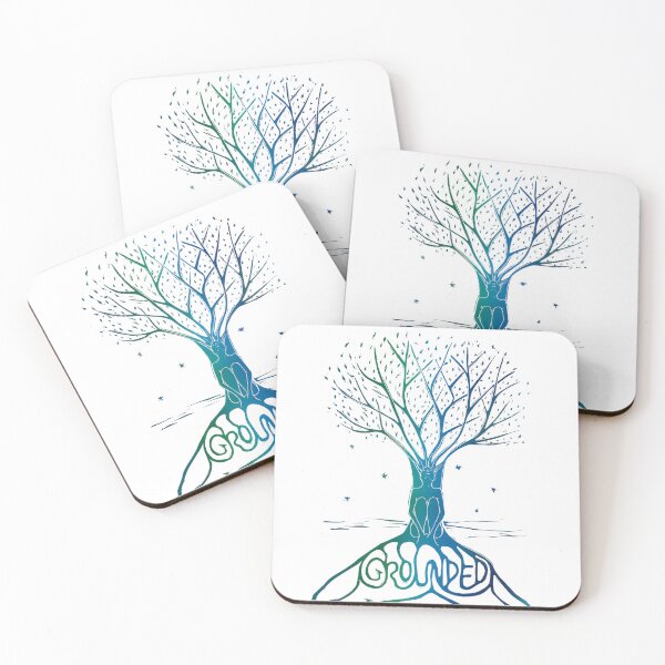 Item preview, Mindfulness and Meditation Connected to Nature Linocut Print designed and sold by Maddy Bennett.