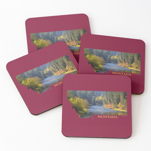 Item preview, Montana- A River Flows through Autumn designed and sold by Whisperingpeaks.