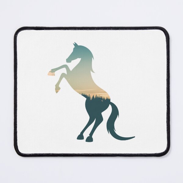 Item preview, Forest Trees Under Calm Sky Horse | Colorful Horse designed and sold by BopleDesigns.