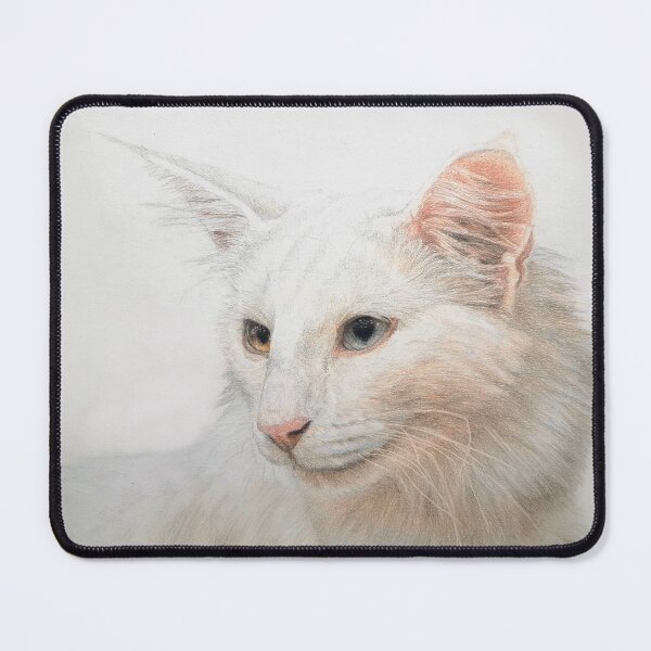 Item preview, White Norwegian Forest Cat designed and sold by BeckyKidus.