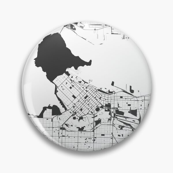 Item preview, Vancouver Map Art Black white Canada designed and sold by EpicMaps.