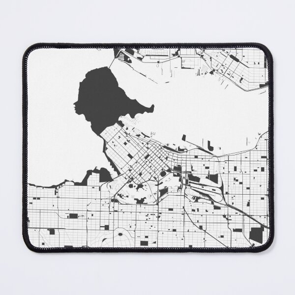 Item preview, Vancouver Map Art Black white Canada designed and sold by EpicMaps.