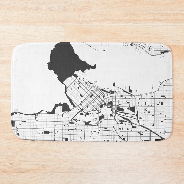 Item preview, Vancouver Map Art Black white Canada designed and sold by EpicMaps.