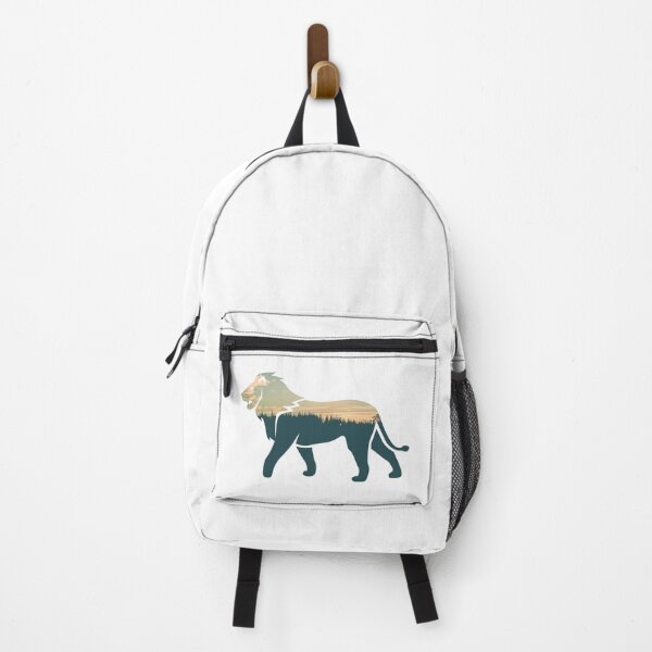 Item preview, Forest Trees Under Calm Sky Lion | Colorful Lion designed and sold by BopleDesigns.