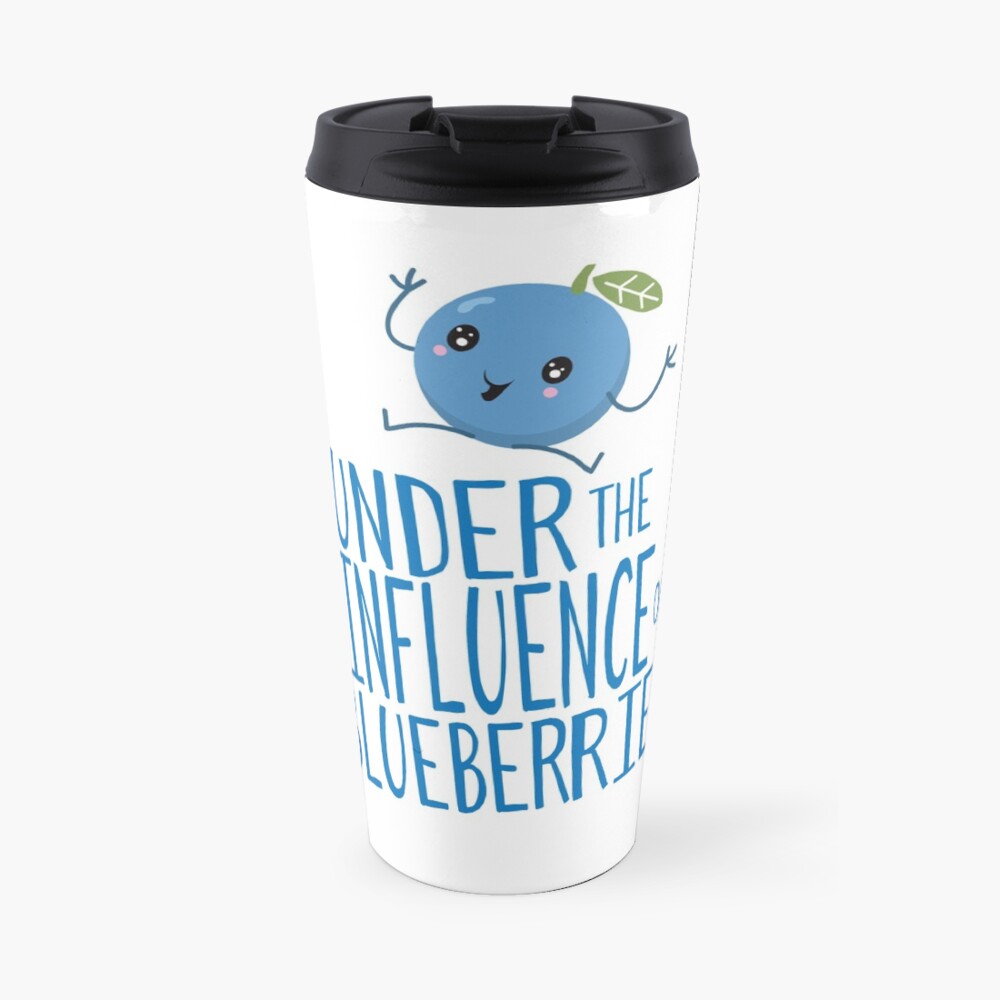 Under the influence of Blueberries Travel Mug