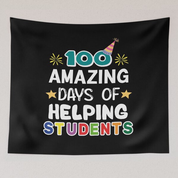 Item preview, 100 Amazing Days Of helping Students designed and sold by KHABIRITI.