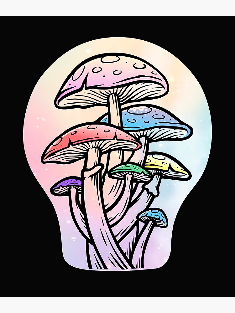 "Cottagecore Mushrooms Aesthetic Pastel Colors Dark Academia