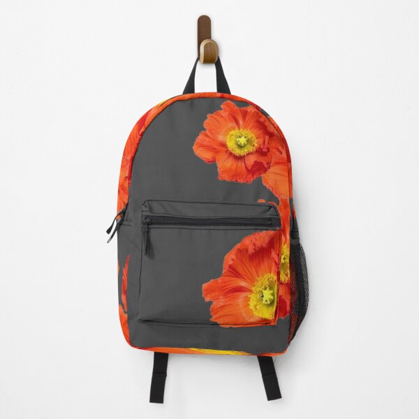 Artikelvorschau,  BLÜHENDE ORANGE MOHNBLUMEN-GARTEN-HOLZKOHLE-MUSTER entworfen und verkauft von sharlesart.