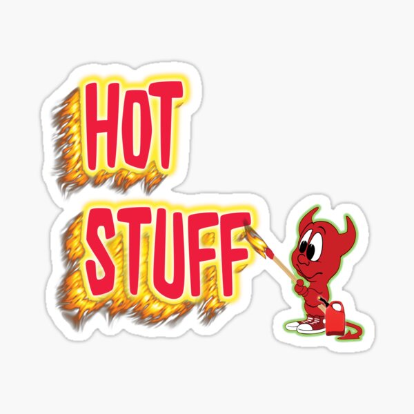 "Hot Stuff Little Demon" Sticker for Sale by fugit00 Redbubble