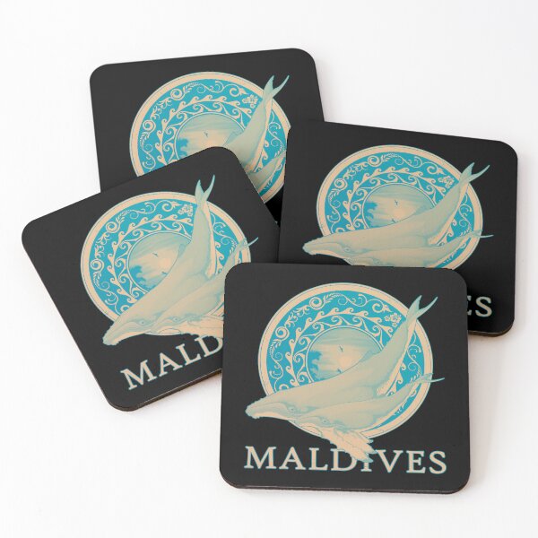 Item preview, Humpback whales Maldives designed and sold by NicGrayGraphic.