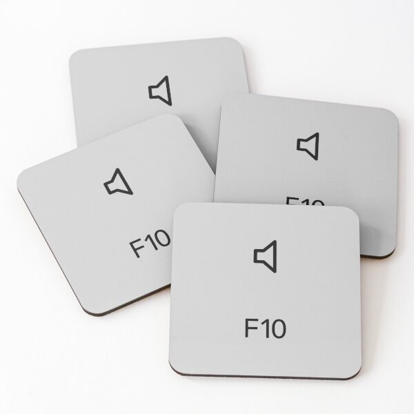 Item preview, Botón de silenciamiento del teclado de Mac (blanco) designed and sold by DeafNick.