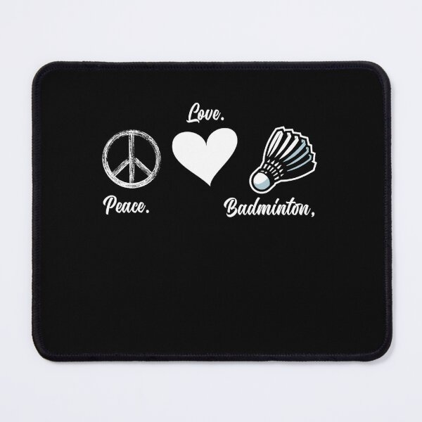 Item preview, Peace Love Badminton Player Badminton designed and sold by dickvusqr.