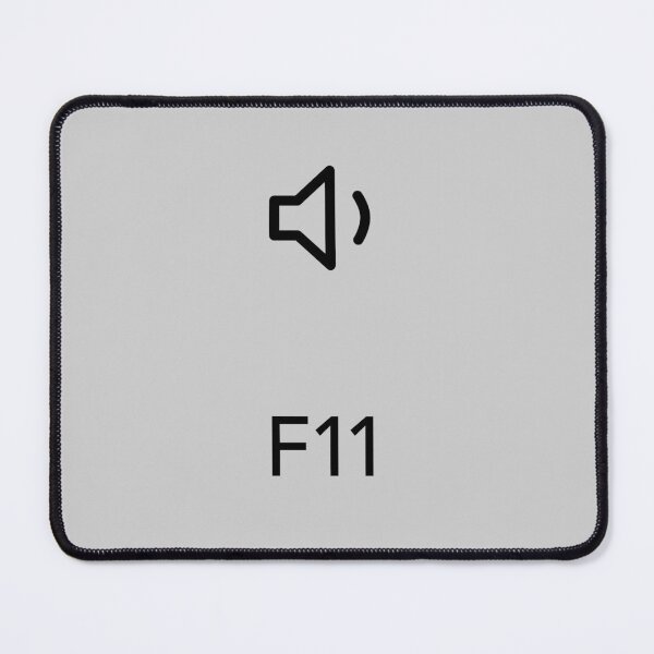 Aperçu de l'œuvre Bouton de clavier Mac Min Vol (Blanc) créée et vendue par DeafNick.