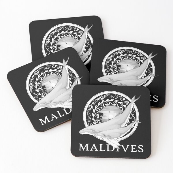 Item preview, Humpback whales Maldives designed and sold by NicGrayGraphic.