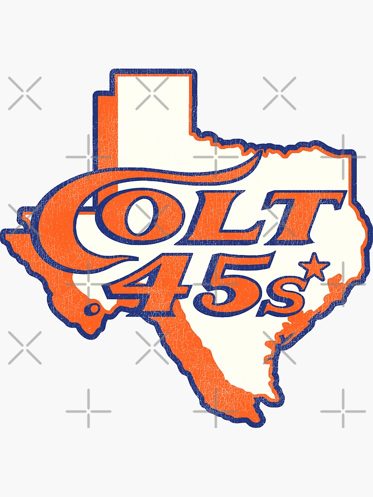 Defunct Houston Colt 45s Baseball 1962 - Houston - Sticker