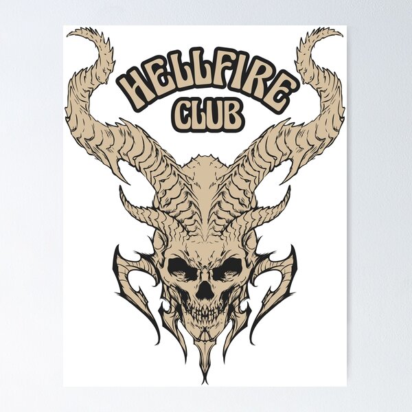 HELLFIRE CLUB Stranger Things  Poster for Sale by PetShopShirts