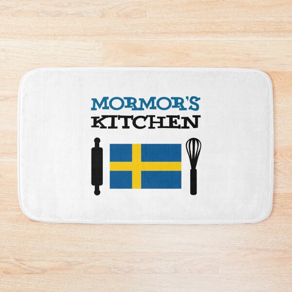 Item preview, Mormor's Kitchen Featuring Swedish Flag designed and sold by jaycartoonist.
