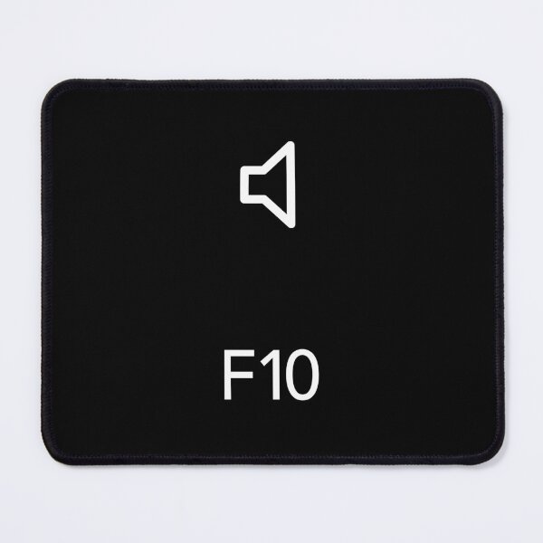 Artikelvorschau, Mac Mute Tastaturtaste (Schwarz) entworfen und verkauft von DeafNick.
