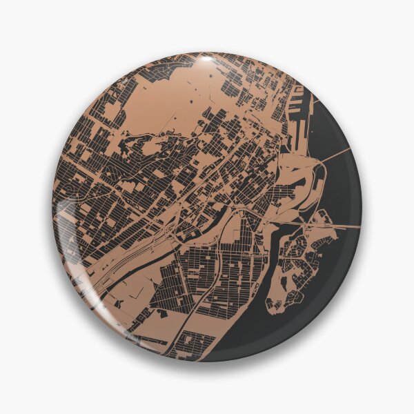 Item preview, Montreal Map Art Chocolate color Canada designed and sold by EpicMaps.