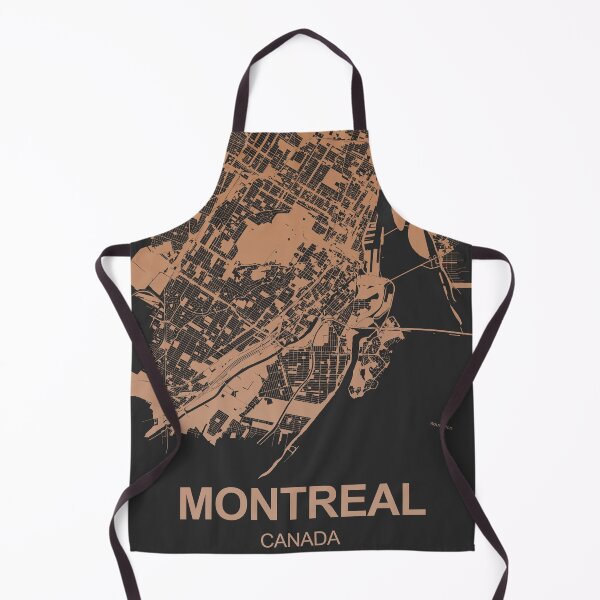 Item preview, Montreal Map Art Chocolate color Canada designed and sold by EpicMaps.