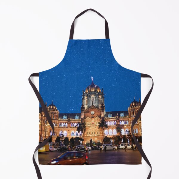Item preview, Chhatrapati Shivaji Maharaj Terminus, Mumbai with stars in sky , Maharashtra, India, modern art, wall art, print, personalised gifts, custom printed gifts designed and sold by CameraDesign.