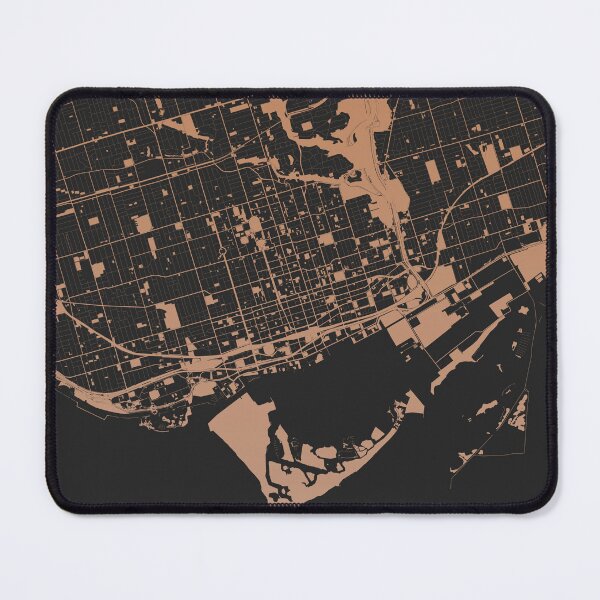 Item preview, Toronto Map Art Chocolate color Canada designed and sold by EpicMaps.