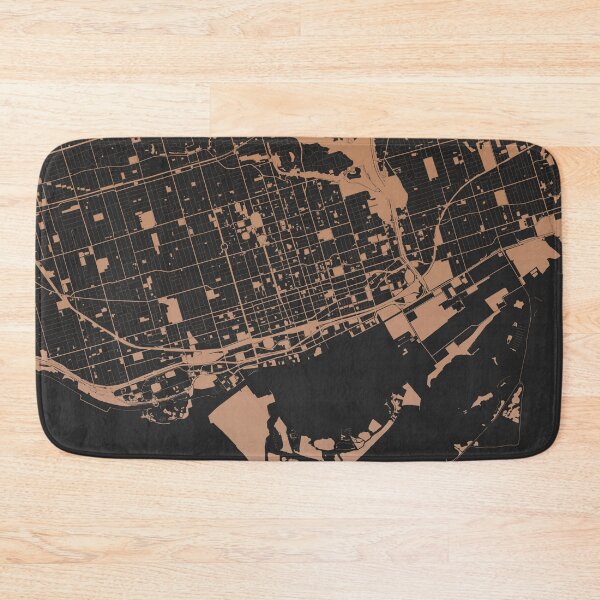 Item preview, Toronto Map Art Chocolate color Canada designed and sold by EpicMaps.