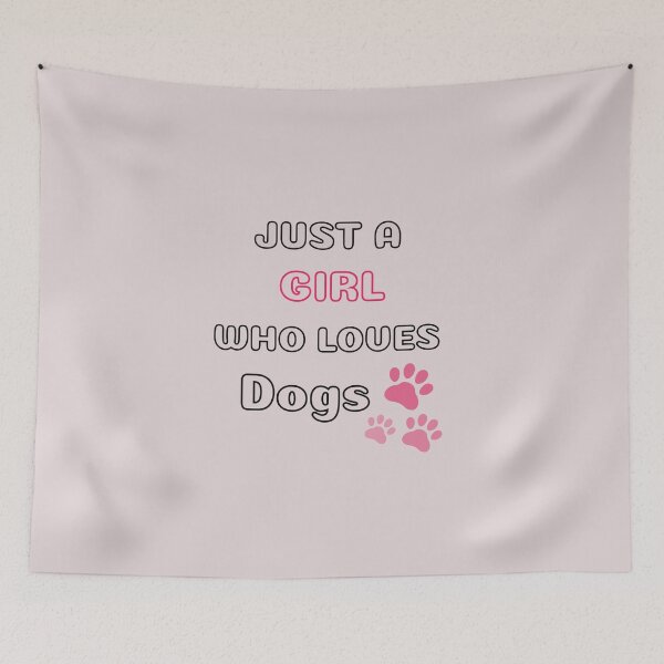 Item preview, Just a girl who loves dogs designed and sold by Printopia_store.