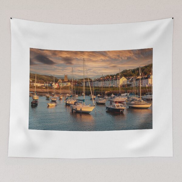 Item preview, Aberaeron Harbour at Dusk designed and sold by Wendy Williams.
