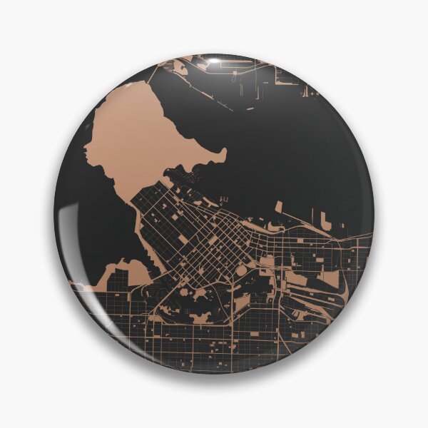 Item preview, Vancouver Map Art Chocolate color Canada designed and sold by EpicMaps.